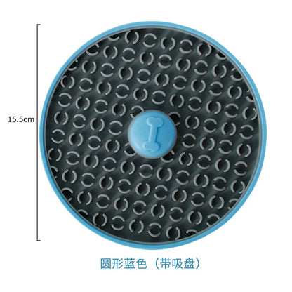 Pet Supplies Dog Cage Licking Pad Multifunctional Slow Food Bowl Cat Cage Sucker Silicone Feeder HUAN LE YANG GUANG