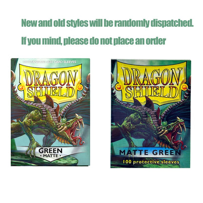 100 PCS/BOX 66x91mm Standard Size Demark Dragon Shield Matte Card Sleeves for MTG/PKM/YGO/TCG Board Game Cards Slevees