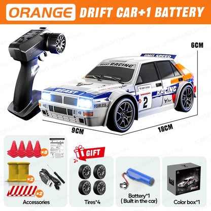 JCMO SG204 PRO Raceway Drifting RC Car 4WD 1:24 Scale High Speed 20KM/H 2.4G RC Racing Toy Car with LED Light For Children Gift