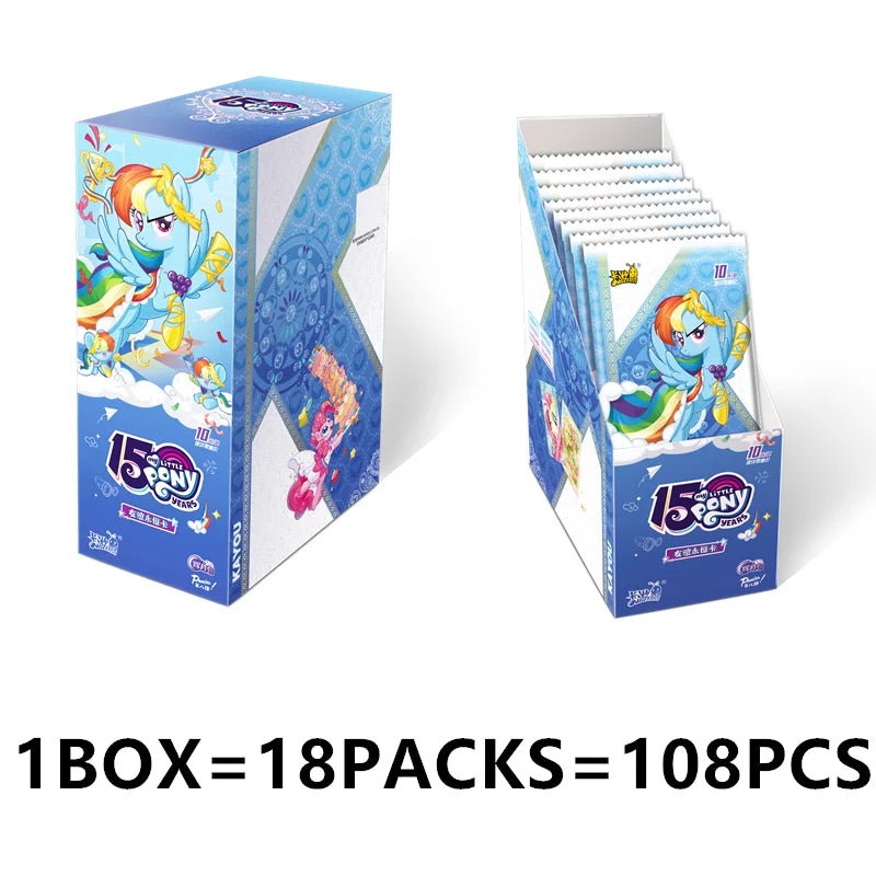 KAYOU Original Anime My Little Pony Card Friendship Eternal Card Hui Moon Bag Peripheral Game Collection Card Kids Toys Gift