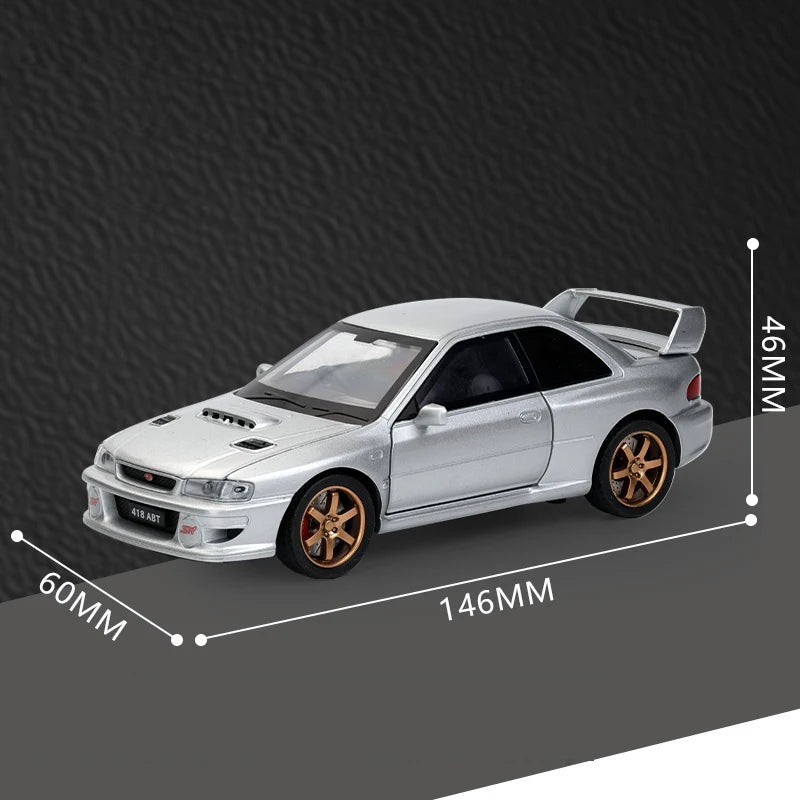 JDM 1/32 Subaru Impreza WRX STI Supercar Diecast Model Alloy Metal Car Classic Love Collection Hobby Birthday Gifts With Friend