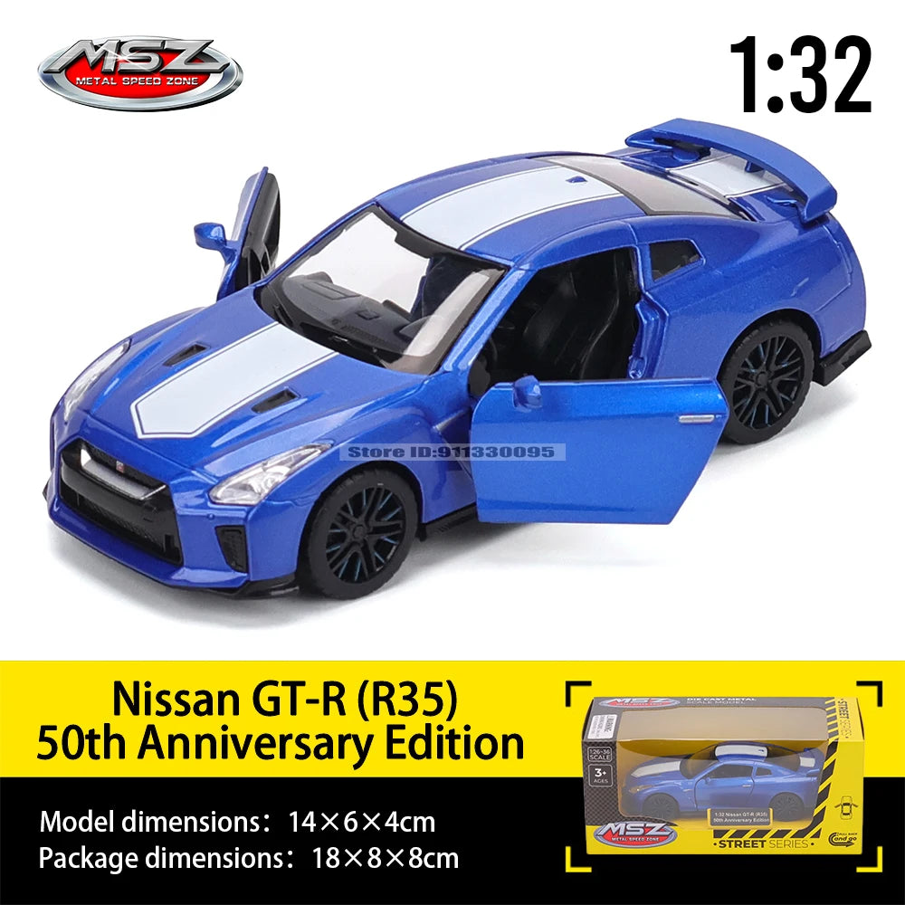 MSZ 1:32 Porsche 911 GT3 RS Audi, BMW, Nissan car mold die-casting decoration series toy tools gift Alloy manufacturing