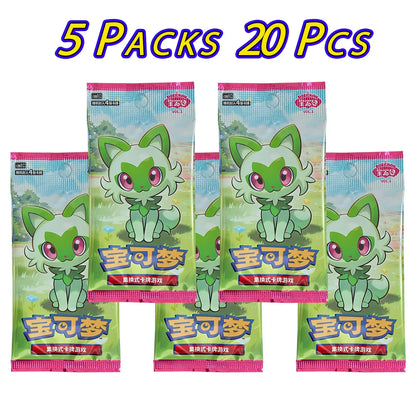 100%Original Pokemon Gem Pack Vol3 Edition Cards Anime Pokemon PTCG Trading Gem Bag 2 Cards Collected Toy Social Birthday Gift