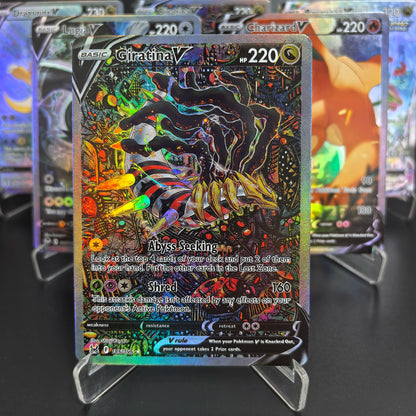 DIY PTCG Pokemon Collection Cards Charizard Rayquaza Lugia Giratina V  Self Made Cards Classic Game Anime Cards Gift Toys