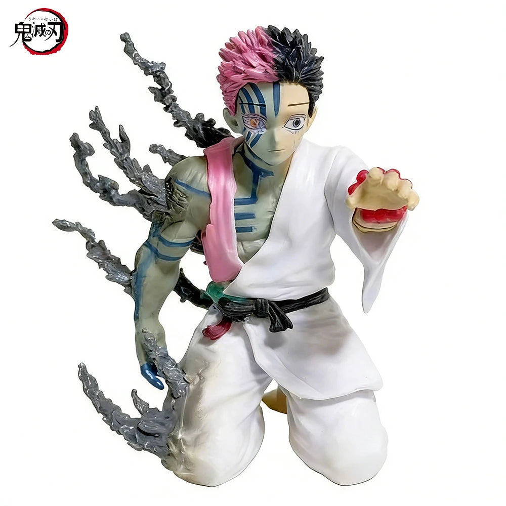 14cm Anime Demon Slayer Akaza Hakuji  Figure Model Doll Action Figurine Pvc Decoration Peripheral Desktop Ornament Toy