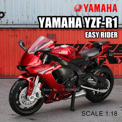 MSZ 1:18 Kawasaki Ninja H2R Suzuki YAMAHA alloy die-cast car motorcycle model, toy gift giving, die-cast static motorcycle model