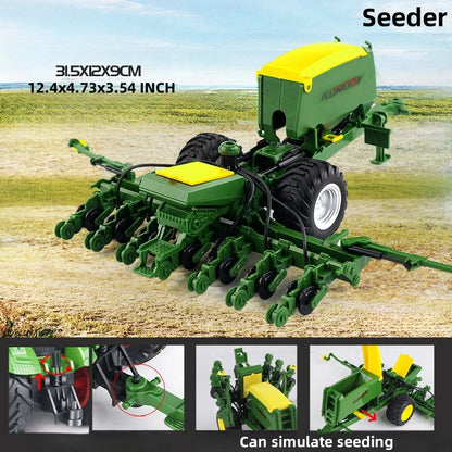 Large Scale Tractor toys DIY Farmer Car Playset Toy Transport Trailer Engineering  Birthday Gifts