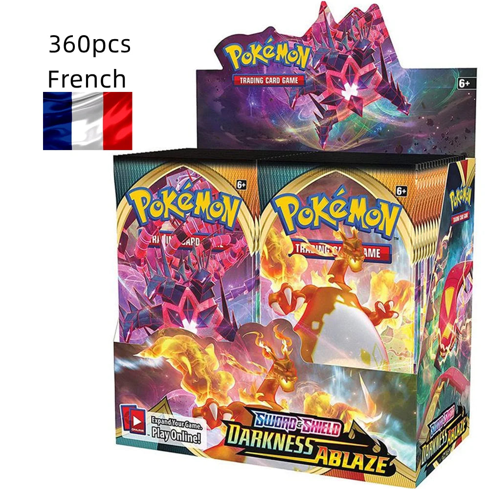 360Pcs French Pokemon Card Prismatic Evolutions Surging Sparks SCARLET VIOLET 151 Pokémon Booster Battle Transaction Card Gifts