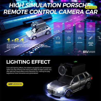 WLtoys 6401 1/64 Mini RC Car With Wifi APP Control,720P FPV Camera,Full Scale Built In Gyroscope VR Videography Toys for Kids