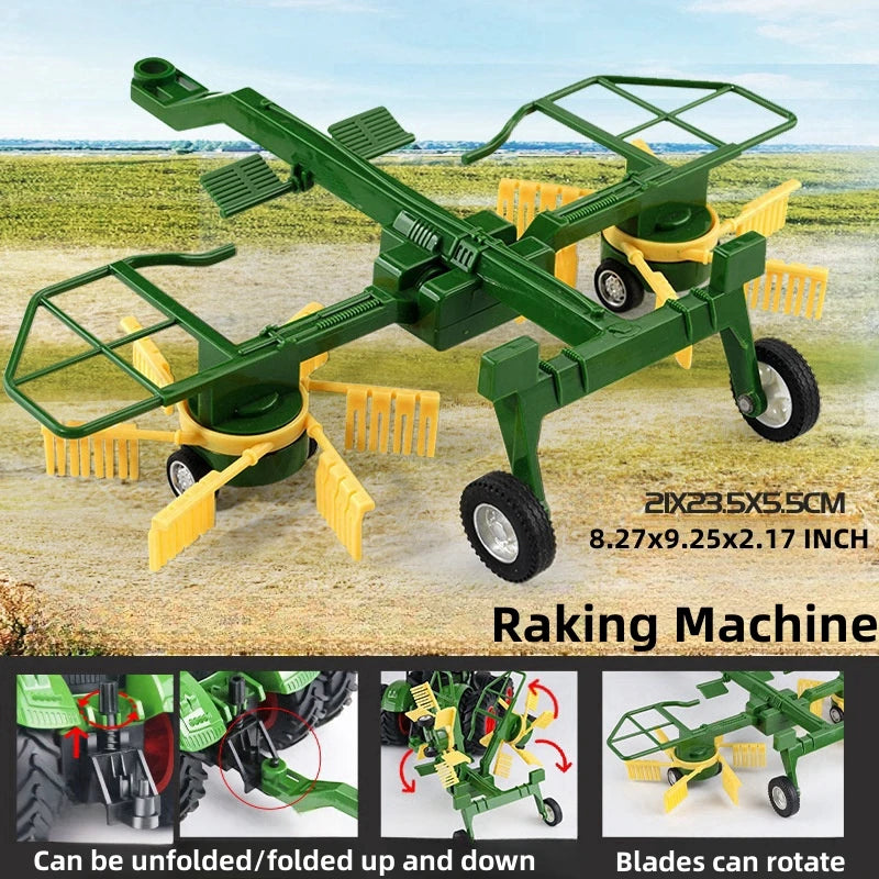 Large Scale Tractor toys DIY Farmer Car Playset Toy Transport Trailer Engineering  Birthday Gifts
