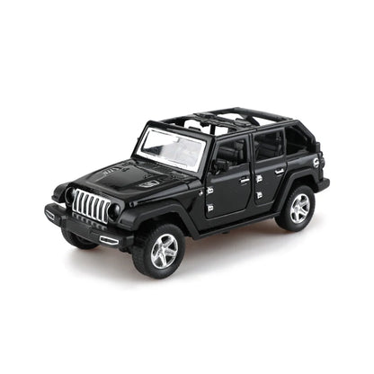 Bagged 1:36 alloy JEEPS Wrangler pull-back off-road car toy imitation off-road pull-back car, boys and children toys