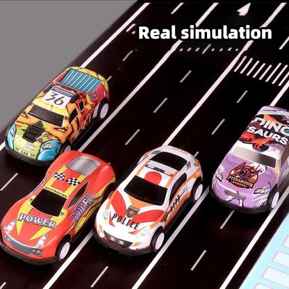 Gift box version: 48-piece alloy car set, children's toy car, tin car, racing model, classic car model, Christmas gift