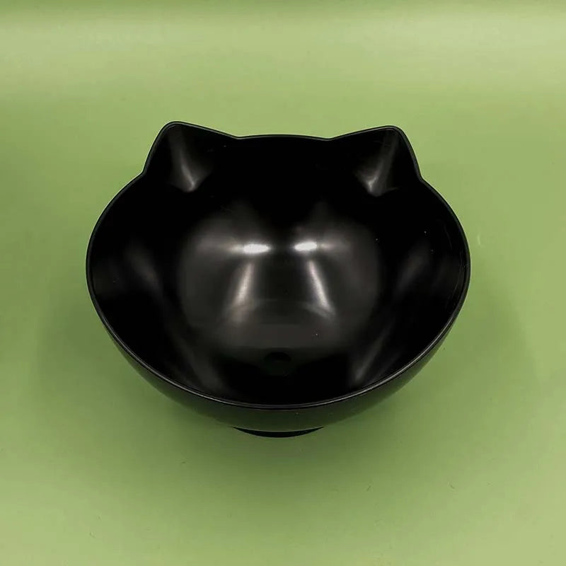 Cat Bowls, Cat Food Bowls Elevated Tilted, Anti Vomiting Kitty Bowl for Puppy and Bunny, Orthopedic for Indoor Cats