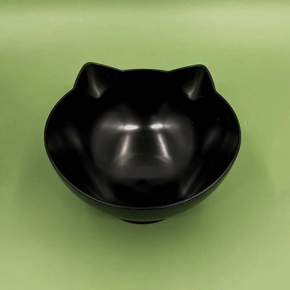 Cat Bowls, Cat Food Bowls Elevated Tilted, Anti Vomiting Kitty Bowl for Puppy and Bunny, Orthopedic for Indoor Cats