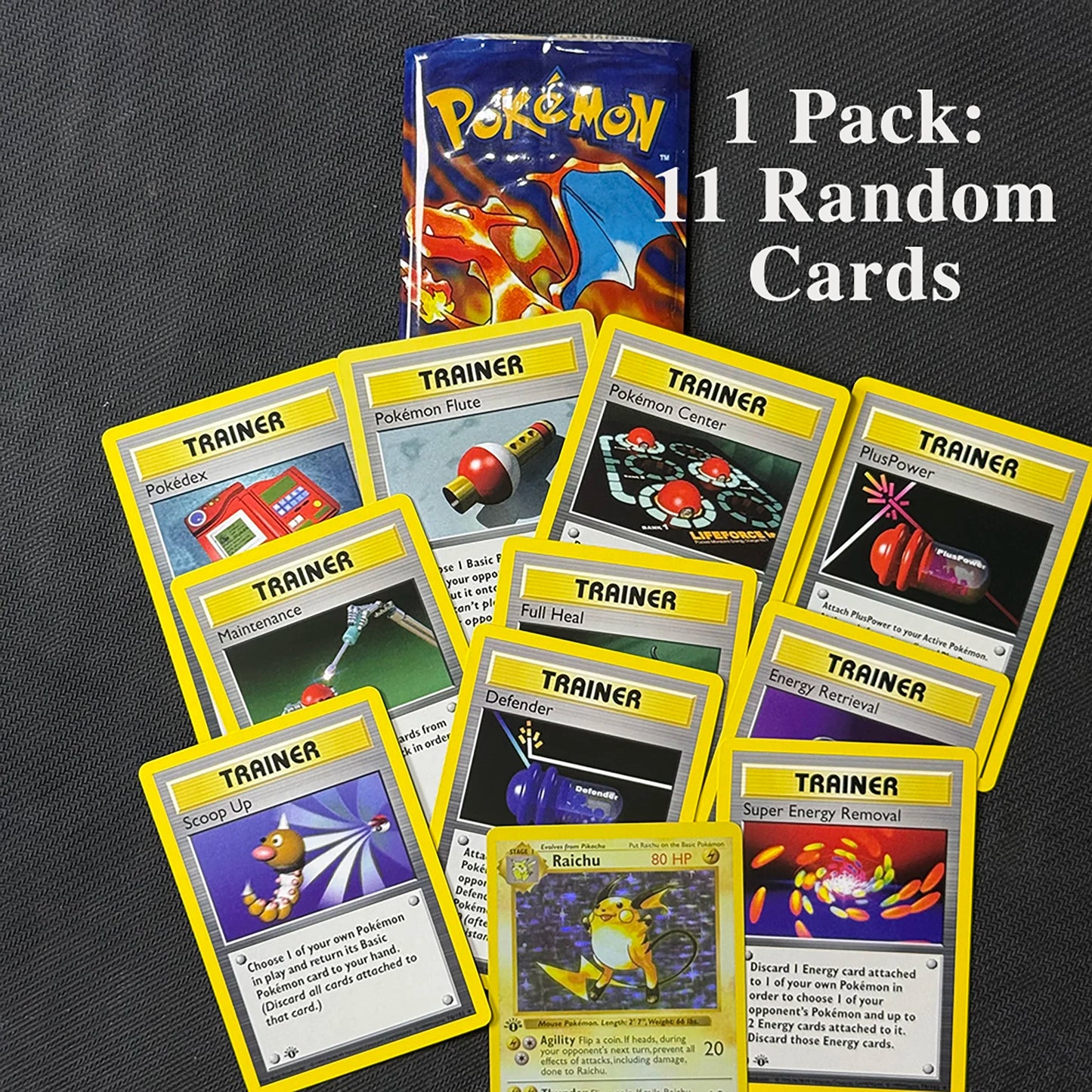 PTCG Booster Pack 11pcs/bag 1st Edition Pack Charizard Trading Card Game Collection Battle Booster Toys Boys Gift