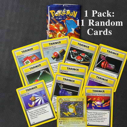 PTCG Booster Pack 11pcs/bag 1st Edition Pack Charizard Trading Card Game Collection Battle Booster Toys Boys Gift