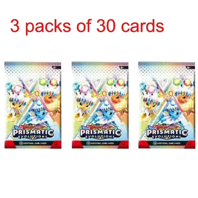 360Pcs Pokemon Card MEGA EVOLUTION Lucario Prismatic Evolutions Game Cartoon English Booster Battle Transaction Card Gift