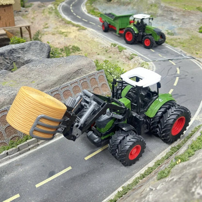 Large Scale Tractor toys DIY Farmer Car Playset Toy Transport Trailer Engineering  Birthday Gifts
