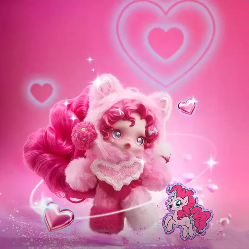 POP MART SKULLPANDA My Little Pony Series Plush Doll Pendant Trendy Blind Box Toys Mystery Box Action Figure Surprise