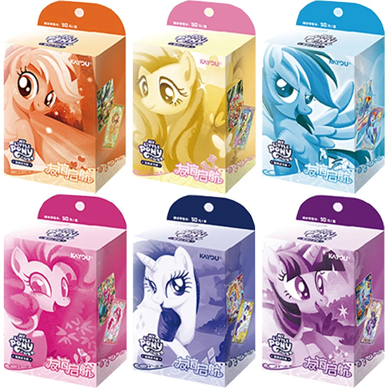 KAYOU Genuine My Little Pony Card Cute Funny Party Friendship Eternal Cards SGR Princess Anime Game Collectible Cards Toys Gifts