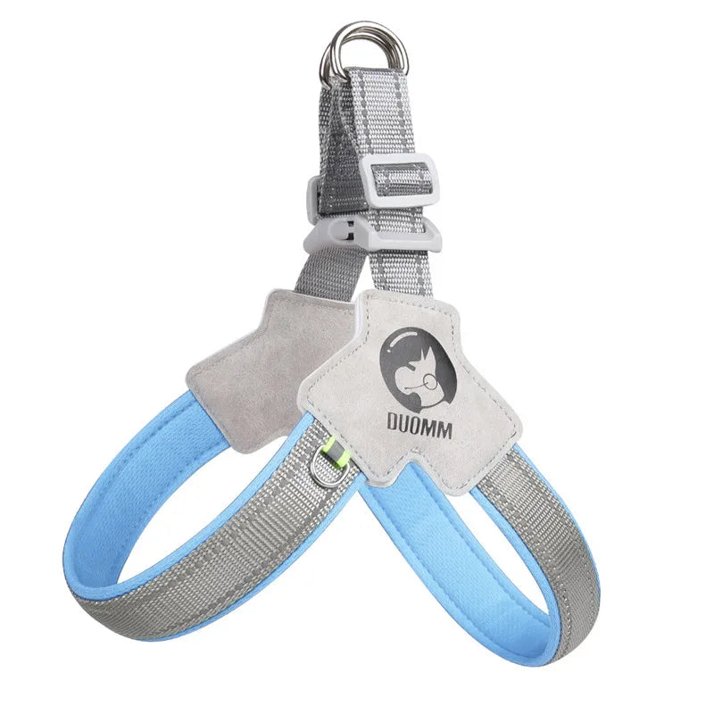 Dog Harness Adjustable Pet Harness Vest For Small Large Dogs Cats Reflective Mesh Dog Chest Strap French Bulldog Walk Training
