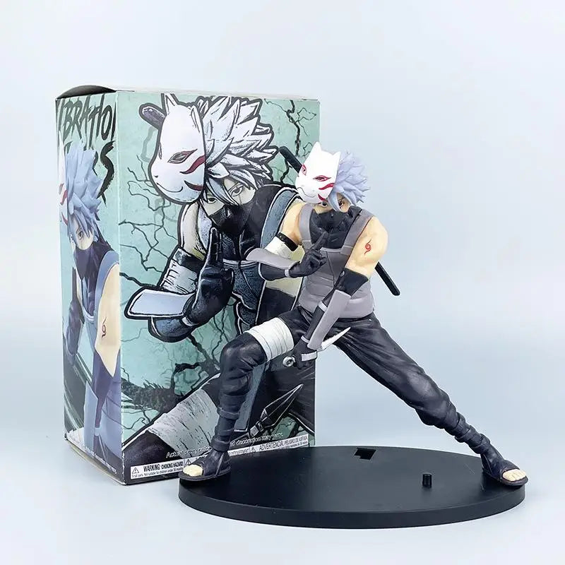 New Naruto Anime Figure 18cm Hatake Kakashi  PVC Action Figure Model Doll car Ornaments Collections Toy Gifts