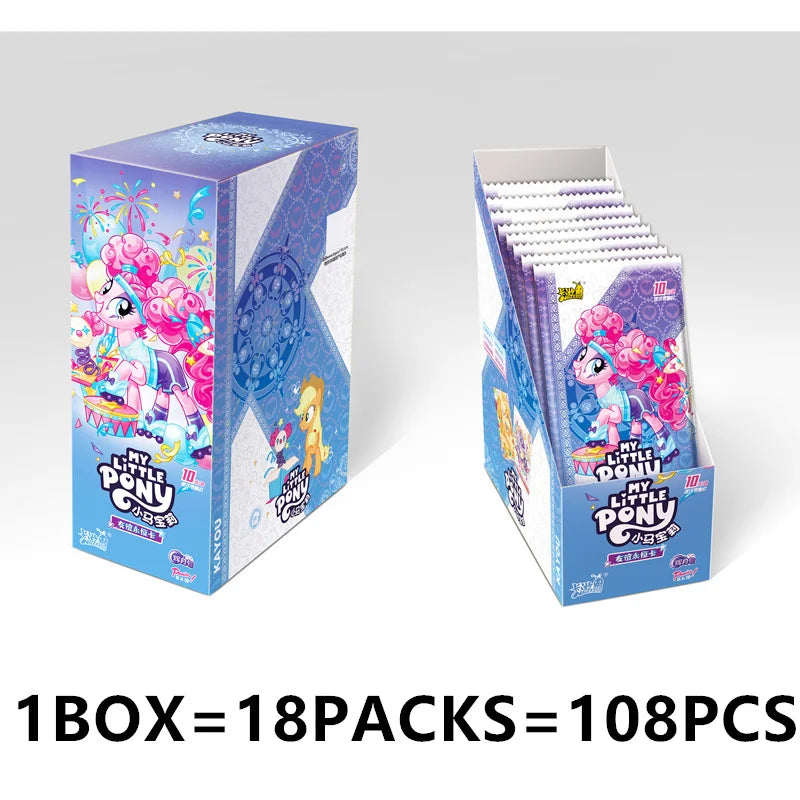KAYOU Original Anime My Little Pony Card Friendship Eternal Card Hui Moon Bag Peripheral Game Collection Card Kids Toys Gift