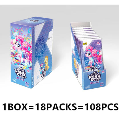 KAYOU Original Anime My Little Pony Card Friendship Eternal Card Hui Moon Bag Peripheral Game Collection Card Kids Toys Gift