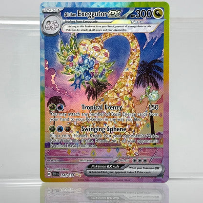 PKM Holographic PROXY Cards Scarlet-Violet Series Latias EX Pikachu EX Alolan Exeggutor PTCG Game Collection Cards Game Toys