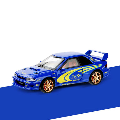 JDM 1/32 Subaru Impreza WRX STI Supercar Diecast Model Alloy Metal Car Classic Love Collection Hobby Birthday Gifts With Friend