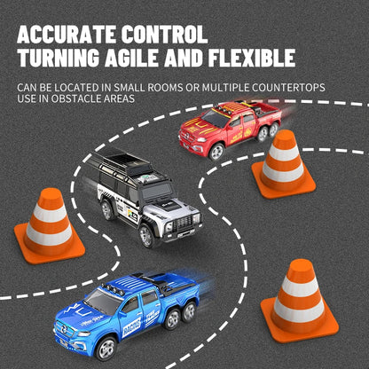 6601Green RC Car MINI Alloy 1/64 Remote Control Car Convenient to Carry 60 Minutes of Work Time Children's Gifts Electronic Toy