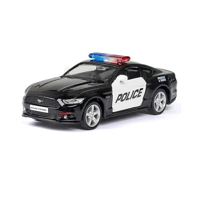 1/36 Car Model Toy Ford Lamborghini Challenger Diecast Alloy Police with Pull Back Metal Sports Cars Model for Boy Birthday Gift