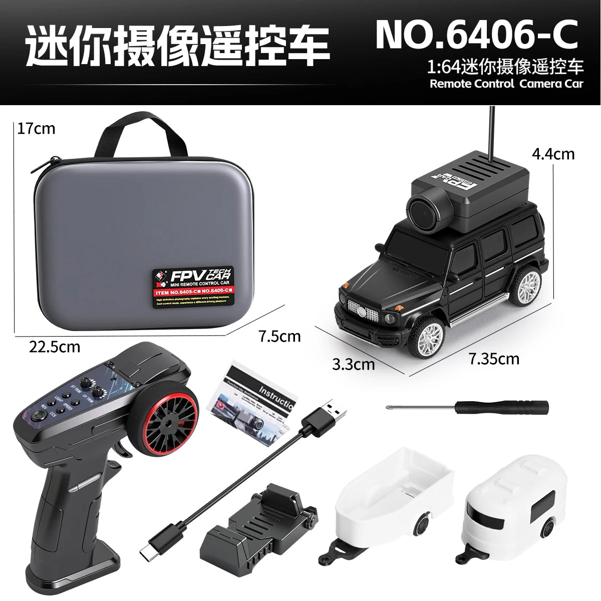 WLtoys 6405 6406-C Remote Control Camera Car With FPV View 720P Video APP Control VR Function 2.4G WiFi RC Drift Car 1:64 Scale