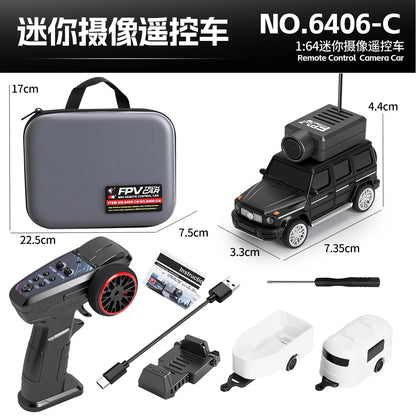 WLtoys 6405 6406-C Remote Control Camera Car With FPV View 720P Video APP Control VR Function 2.4G WiFi RC Drift Car 1:64 Scale