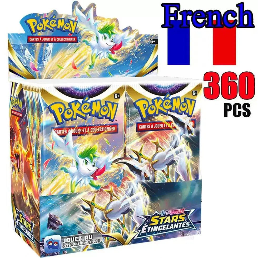 360Pcs French Pokemon Card Prismatic Evolutions Surging Sparks SCARLET VIOLET 151 Pokémon Booster Battle Transaction Card Gifts