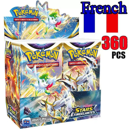 360Pcs French Pokemon Card Prismatic Evolutions Surging Sparks SCARLET VIOLET 151 Pokémon Booster Battle Transaction Card Gifts