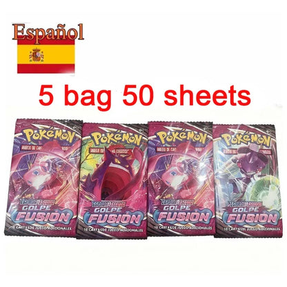 # Spanish Pokemoned Cards English French CROWN ZENITH SILVER TEMPEST Lost Origin Brilliant Stars Carte Pokémon Collection Toys