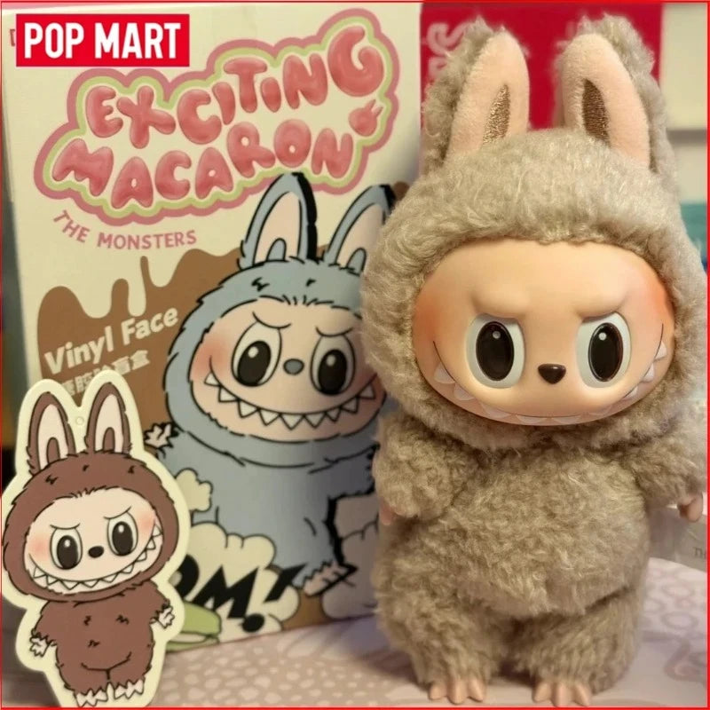 POP MART LABUBU  THE MONSTERS × Sanrio Characters Macaron  Front High Energy Have A Seat Cola Series Vinyl Plush Blind Box