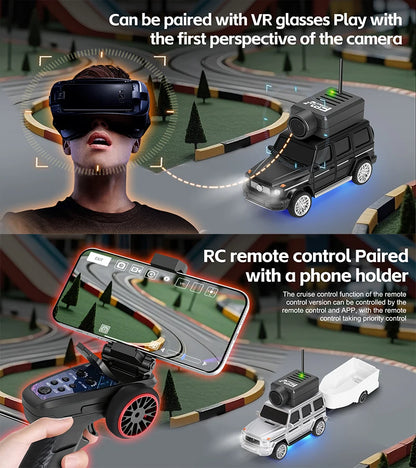 WLtoys 6405 6406-C Remote Control Camera Car With FPV View 720P Video APP Control VR Function 2.4G WiFi RC Drift Car 1:64 Scale