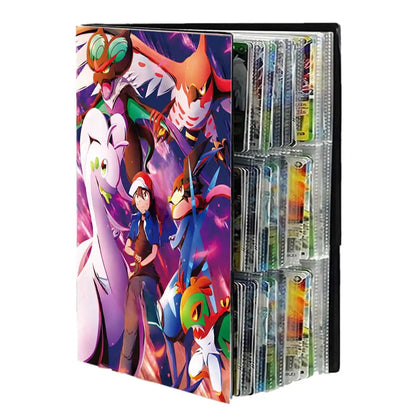 9 Pocket Anime Cover Cards Album Collection Holder Binder Folder Fit For Pokmon YuGiOh TCG Game Sports Football 540 Card Storage