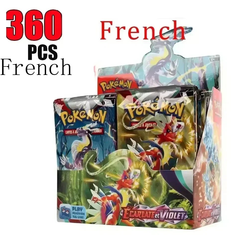 360P French Pokémon TCG: Ecarlet & Violet Etsncelles Astral Radiance Obsidian Flames Booster Box Pokemoned Card Game 36 Pack Box