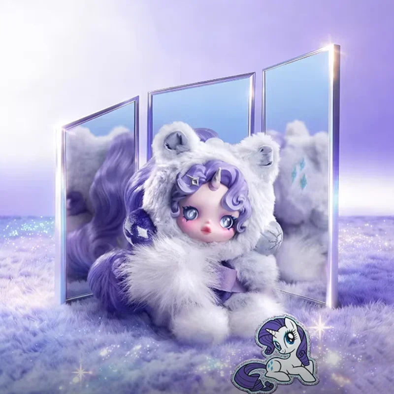 POP MART SKULLPANDA x My Little Pony Series Plush Doll Pendant Mystery Box Genuine Blind Box Guess Toys Bag Ornament Figurines