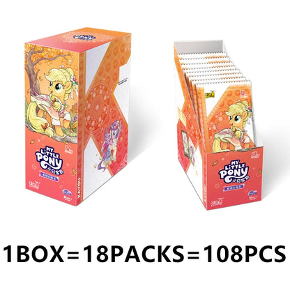 KAYOU Original Anime My Little Pony Card Friendship Eternal Card Hui Moon Bag Peripheral Game Collection Card Kids Toys Gift