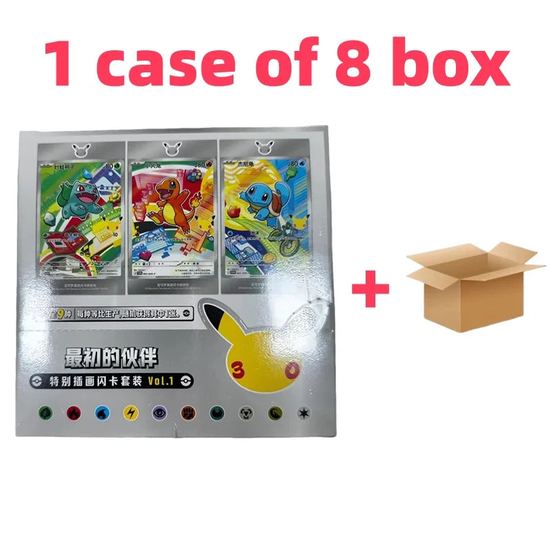 In Stock Pokemon 30th Anniversary Set Vol.1 SV16.0 Original Celebration Collectible PTCG Card First Partner SIR Cards Toy Gift