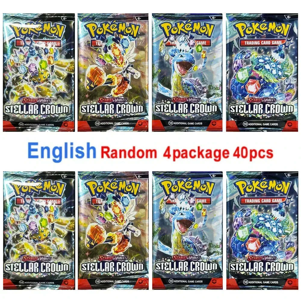 New 36/40Pcs Box Pokemon Card Scarlet & Violet Prismatic Evolutions English Booster Battle Carte Trading Collection Cards Gifts