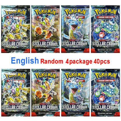 New 36/40Pcs Box Pokemon Card Scarlet & Violet Prismatic Evolutions English Booster Battle Carte Trading Collection Cards Gifts