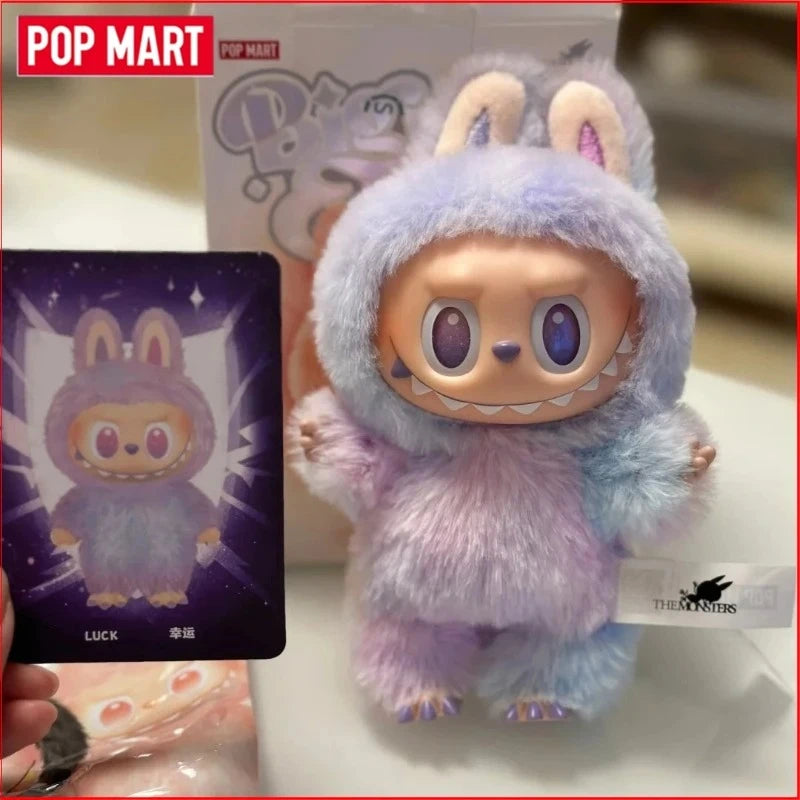 POP MART LABUBU  THE MONSTERS × Sanrio Characters Macaron  Front High Energy Have A Seat Cola Series Vinyl Plush Blind Box