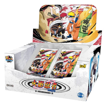 KAYOU Genuine Naruto Cards Box Anime Figure Card Booster Pack Sasuke Collection Flash Card Toy Birthday Christmas Gift for Kids