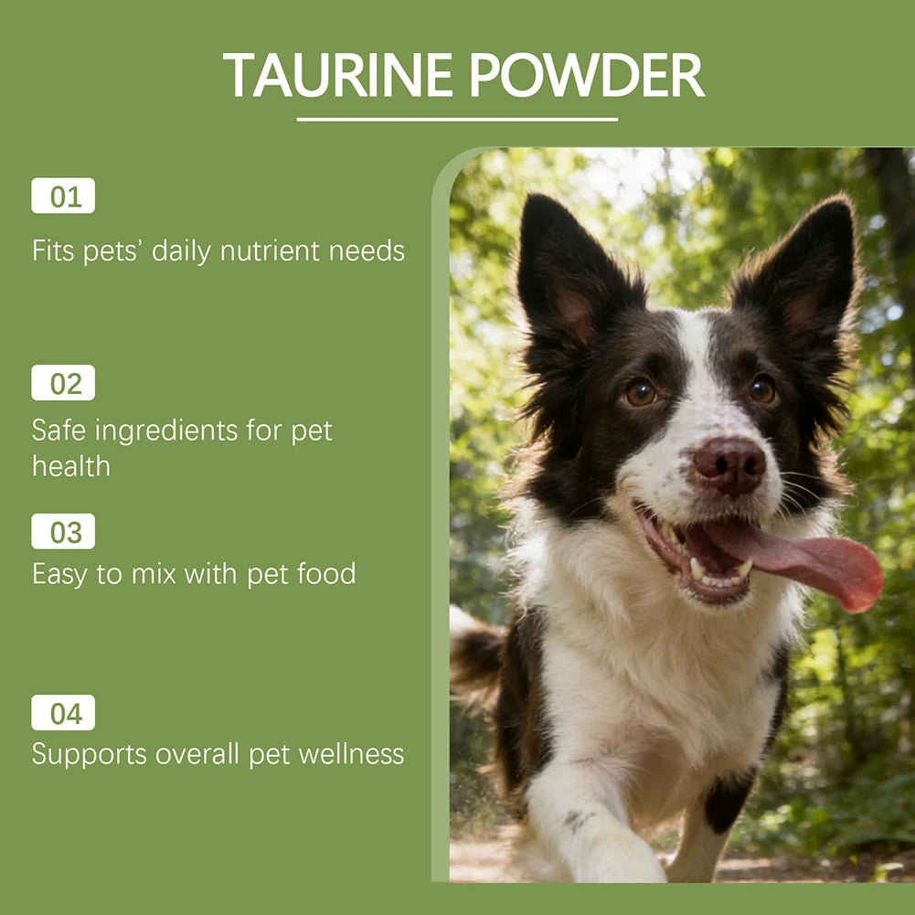 99.9% Pure Taurine Powder Easy-to-mix Powder For Daily Meals. Caring Pet Parent