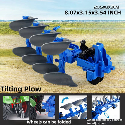 Large Scale Tractor toys DIY Farmer Car Playset Toy Transport Trailer Engineering  Birthday Gifts